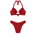 Bikini a triangolo Fabia rosso Pain de Sucre