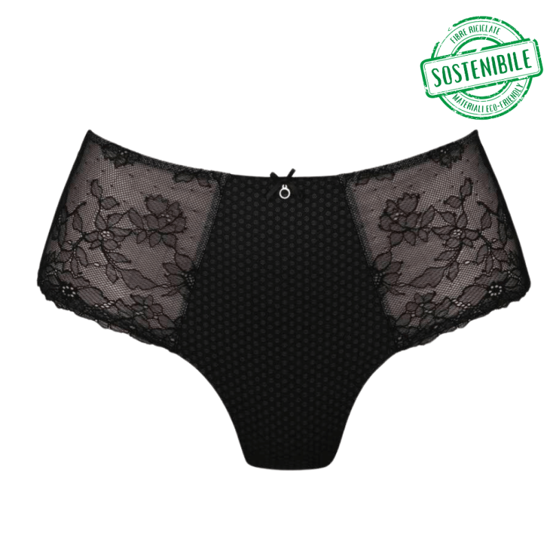 ANI1395.001-Slip Eloise in pizzo - Nero