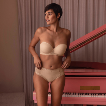 FL- AA401109NAE-Reggiseno a fascia preformato Tailored con ferretto - Natural Beige