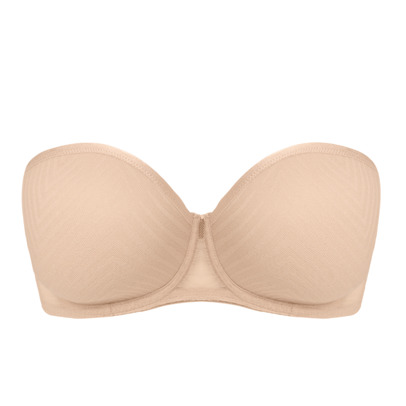 FL- AA401109NAE-Reggiseno a fascia preformato Tailored con ferretto - Natural Beige
