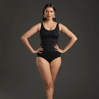 ANI3554.001 - Body soft Essential senza ferretto con coppe estraibili - nero