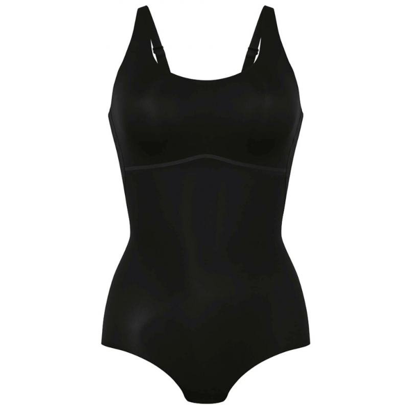 ANI3554.001 - Body soft Essential senza ferretto con coppe estraibili - nero
