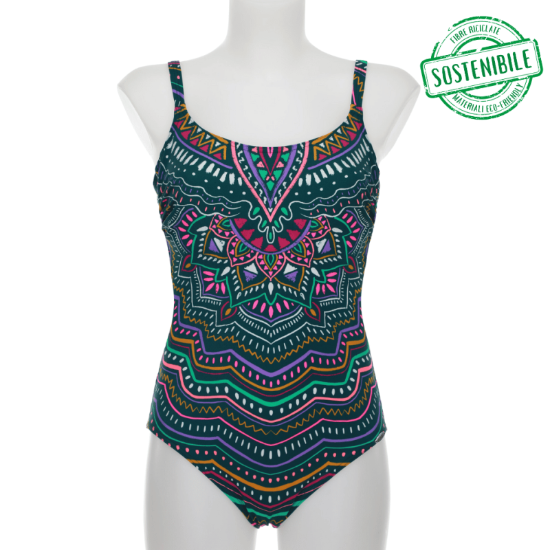 Costume intero con ferretto fantasia mandala Sunflair