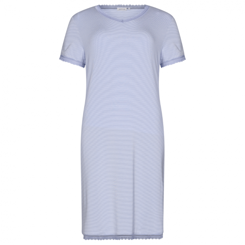 PA-111251-215-1 Camicia da notte manica corta - azzurra