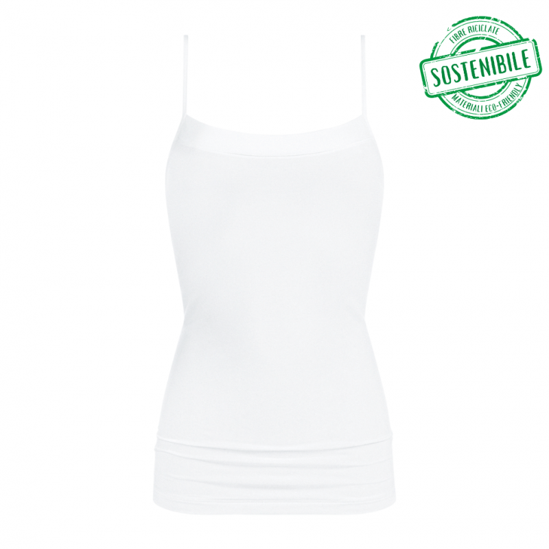 MEY-45865-001- Top canotta in modal serie Mood - bianco
