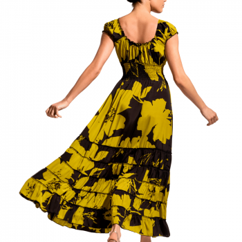 DB-25-082-Maxi Abito Shirley - multicolor giallo