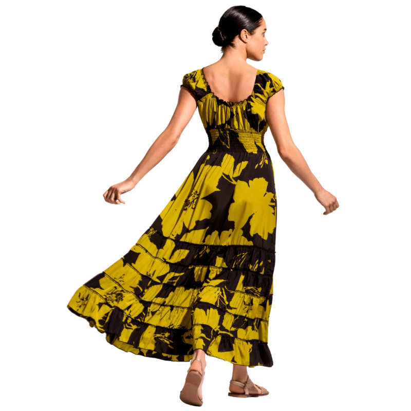 Maxi abito Shirley by David giallo