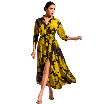 Abito Regina multicolor giallo di David