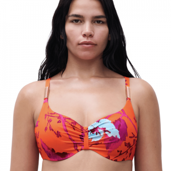 CL-C16VM0-A01 Bikini combinabile coprente Icon con ferretto - Painted Flowers