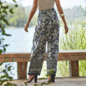 Pantalone palazzo Janira Paradise in viscosa
