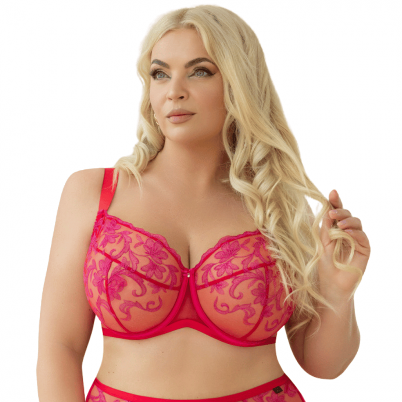 KL-B-JUICY SOFTFULLCUP-PINKRED - Reggiseno soft con ferretto supporto laterale  - Pink Red