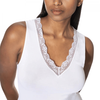 MEY-55317-001 - Canottiera spalla larga serie Daily sense - bianco