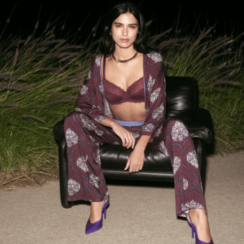 MEY-1350002-1725- Reggiseno soft con ferretto in pizzo serie Fabulous - Boysenberry