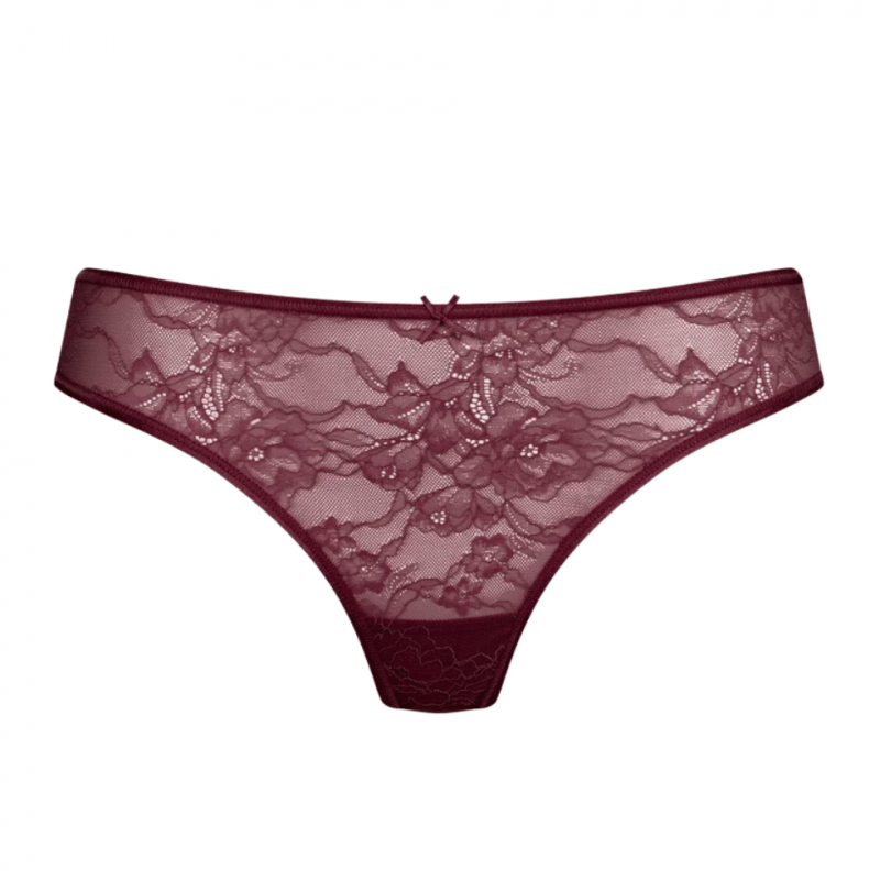 MEY-1320006-1725 - Thong serie Fabulous in pizzo - boysenberry