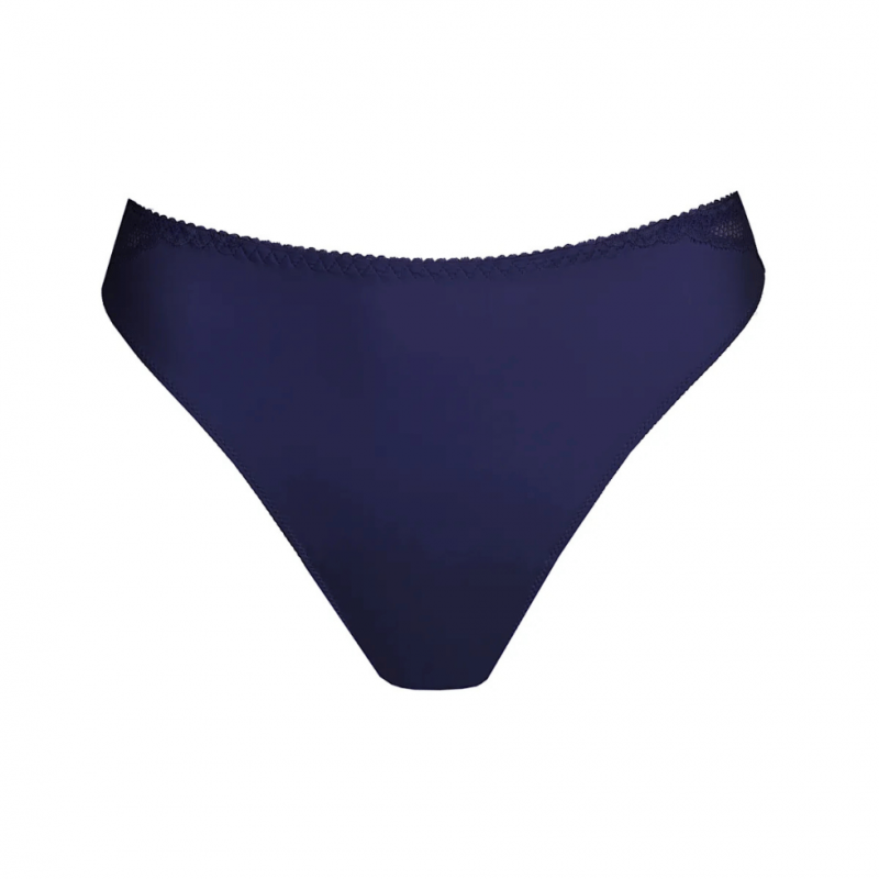 PD-0663530MID- Perizoma Salerno con pizzo - Midnight Blue