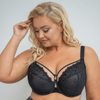 KL-B-FORTUNA-BLK - Reggiseno soft speciale coppe grandi - nero