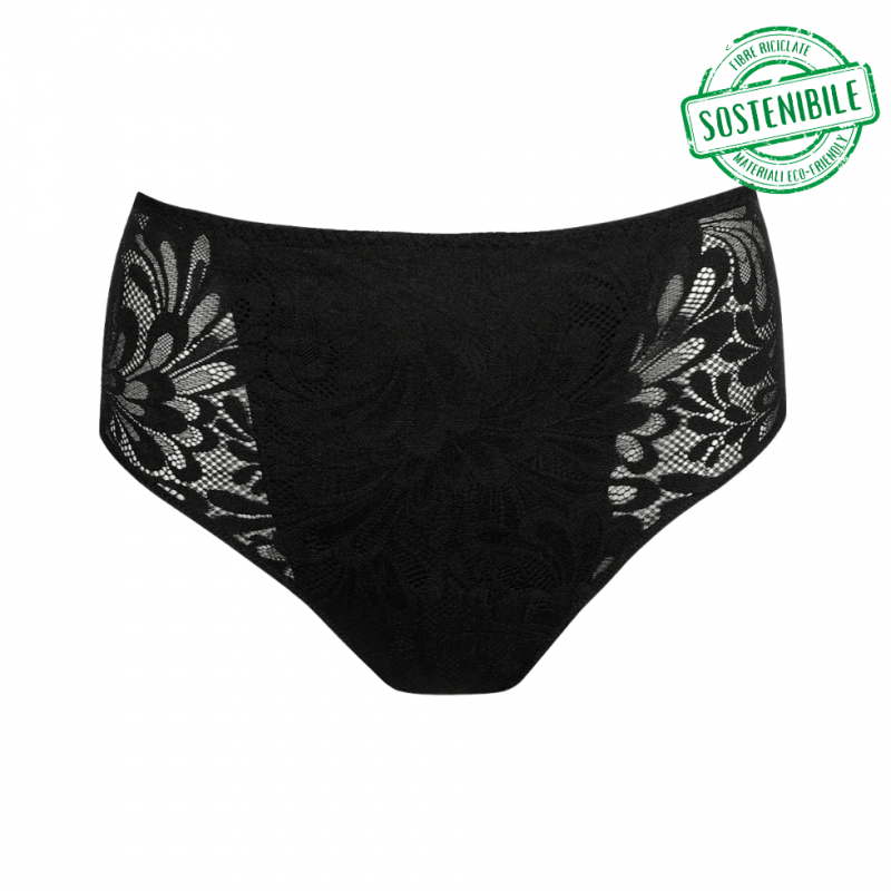 PD-0542471ZWA- Slip a vita alta Rupi in pizzo - Nero