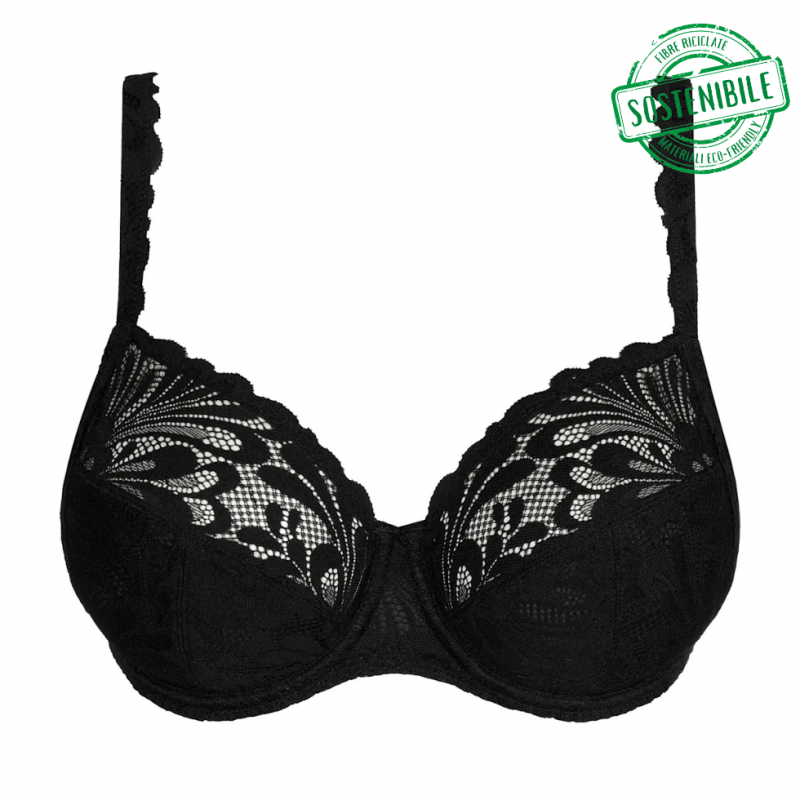 PD-0142470ZWA- Reggiseno soft coprente Rupi con ferretto- Nero