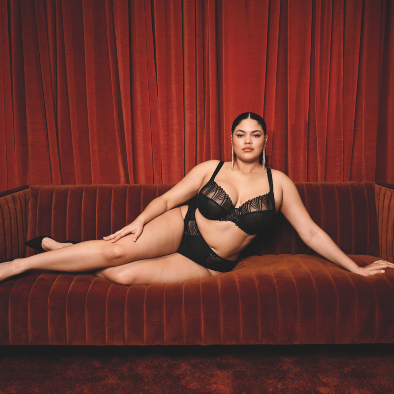 Reggiseno soft Reja Nero  speciale coppe grandi