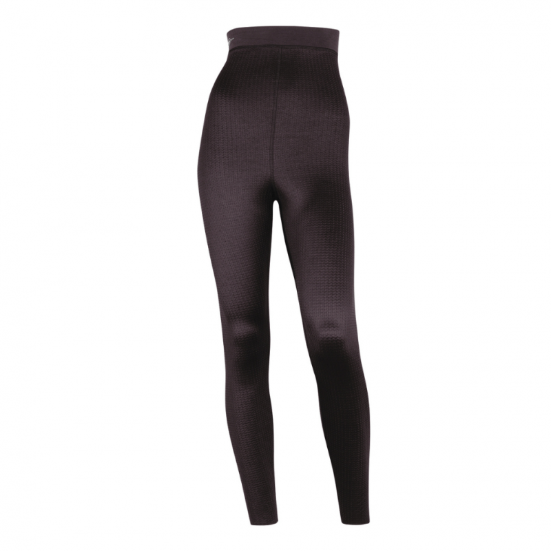ANI1699.768 - Sport tights massage taglie forti - leggings magici linfodrenanti a compressione graduata con banda - Chocolate