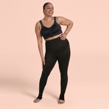 ANI1697.1.001-Elvas guaina lunga a compressione graduata per taglie forti- leggings magici pro - nero