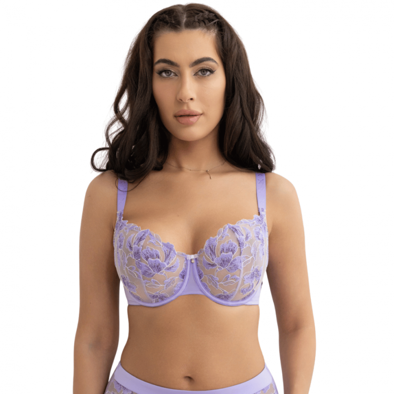 KL-B-LILI HALFCUPSOFT- Reggiseno soft a balconcino con ferretto - Lilla