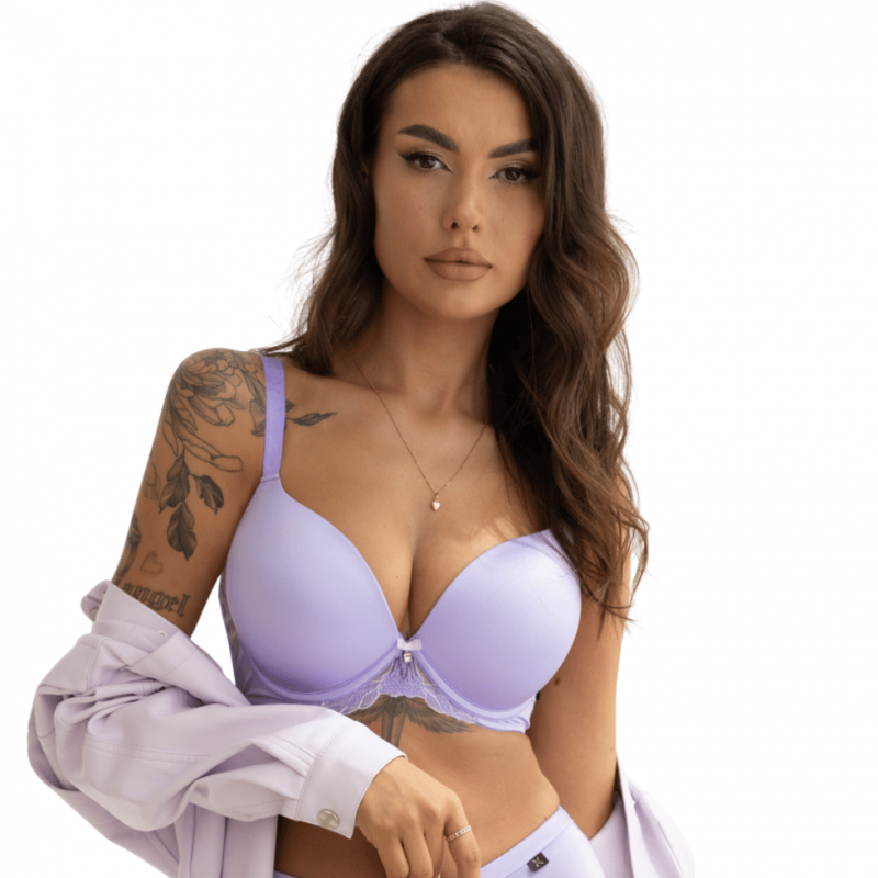 KL-B-LILI BRASSIERE S-CLASS- Reggiseno push up con ferretto - Lilla