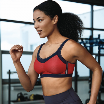 ANI5529.186- Reggiseno sportivo Momentum - rosso e blu