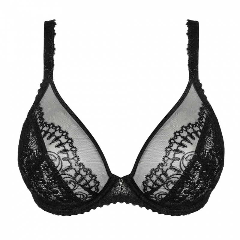 PD-163584ZWA - Reggiseno soft Shimla a vela plunge con ferretto - nero