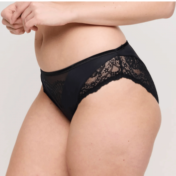 PD-0563580ZWA - Slip brasiliano a vita media Shimla - nero