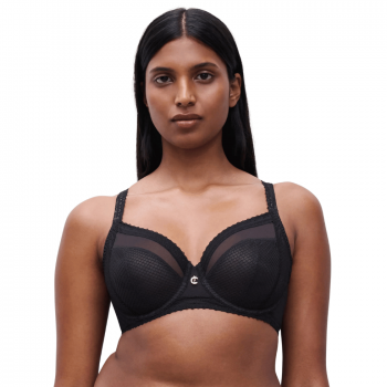 CL-C19XM0-011- Reggiseno soft Romance con ferretto - nero