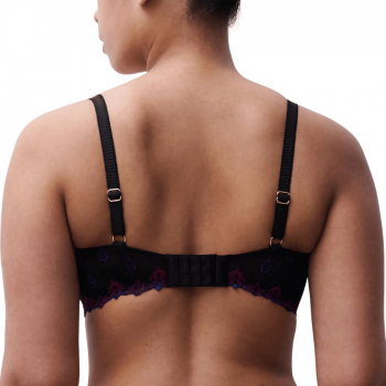 CL-C26050-B25- Reggiseno a balconcino Champs-Elysées con ferretto - Noir joyaux