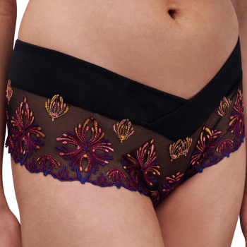 CL-C26040-B25- Shorts culotte Champs-Elysées in pizzo - Black Jewels