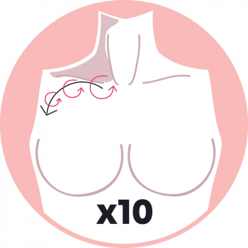 BT-SZ-BR - Spazzola per linfodrenaggio seno e collo