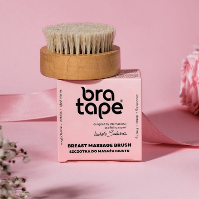 Spazzola linfodrenante per massaggio al seno e collo