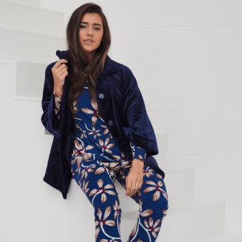 PA-171252-244-1- Cardigan manica lunga in pile di flanella - dark blue