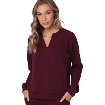 PA-181252-214-1-Tuta Pigiama due pezzi manica lunga - dark red