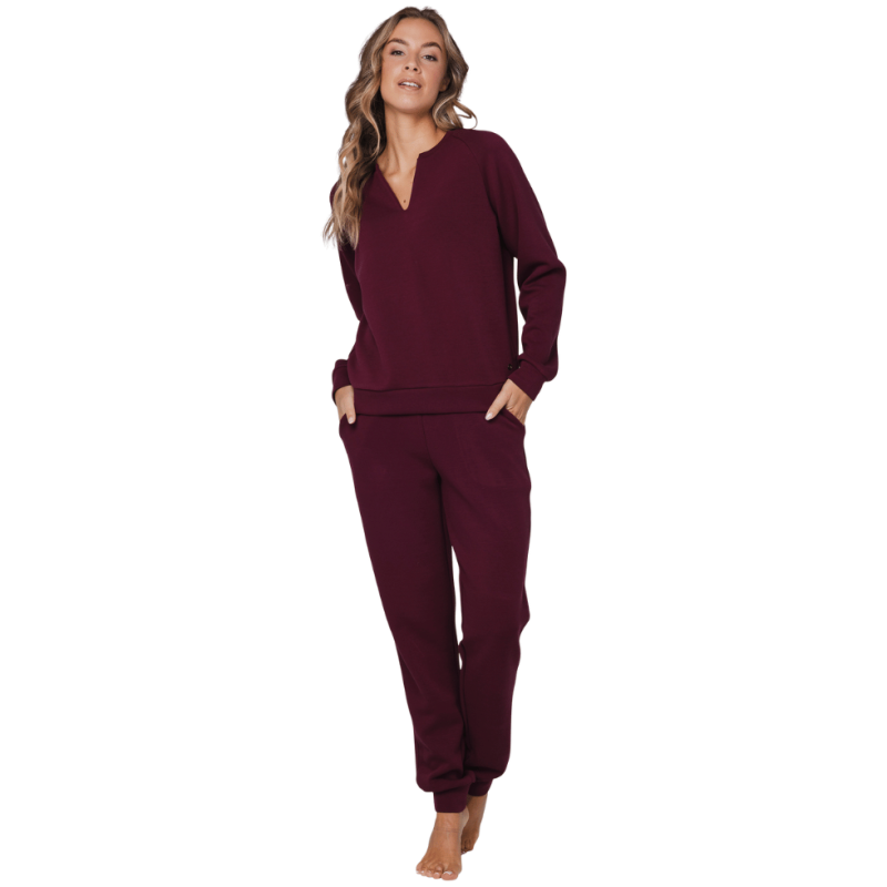 Tuta due pezzi manica lunga Pastunette dark red