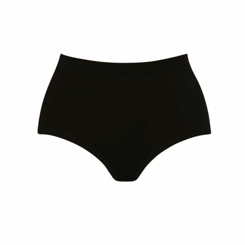 ANI1333.001-Slip Claire vita alta liscio e invisibile - nero