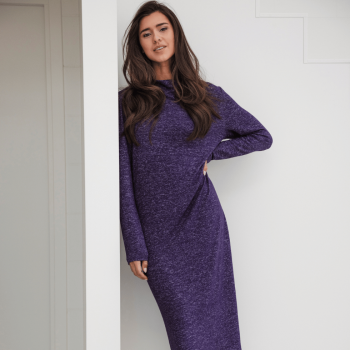 PA-181252-236-2- Camicia da notte a manica lunga - dark purple