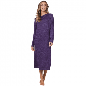 PA-181252-236-2- Camicia da notte a manica lunga - dark purple
