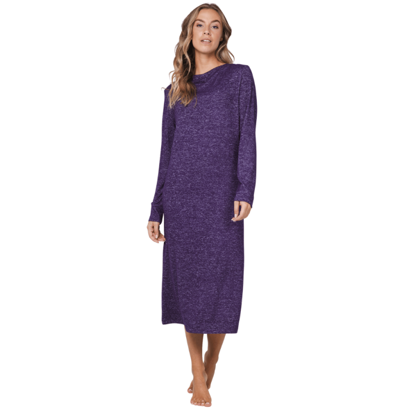 Camicia da notte dark purple Pastunette