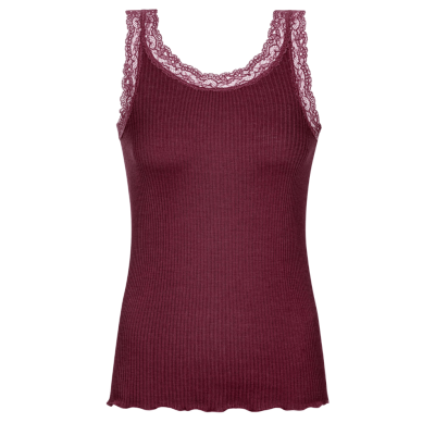 Canotta in lana seta serie Wool Expressive Mey donna boysenberry