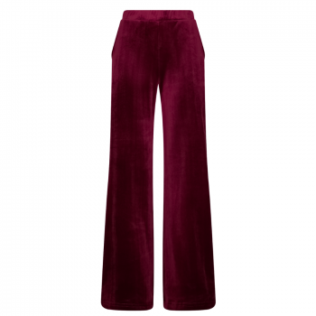 PA-121252-210-4 - Pigiama tuta due pezzi manica lunga in Velours - dark red