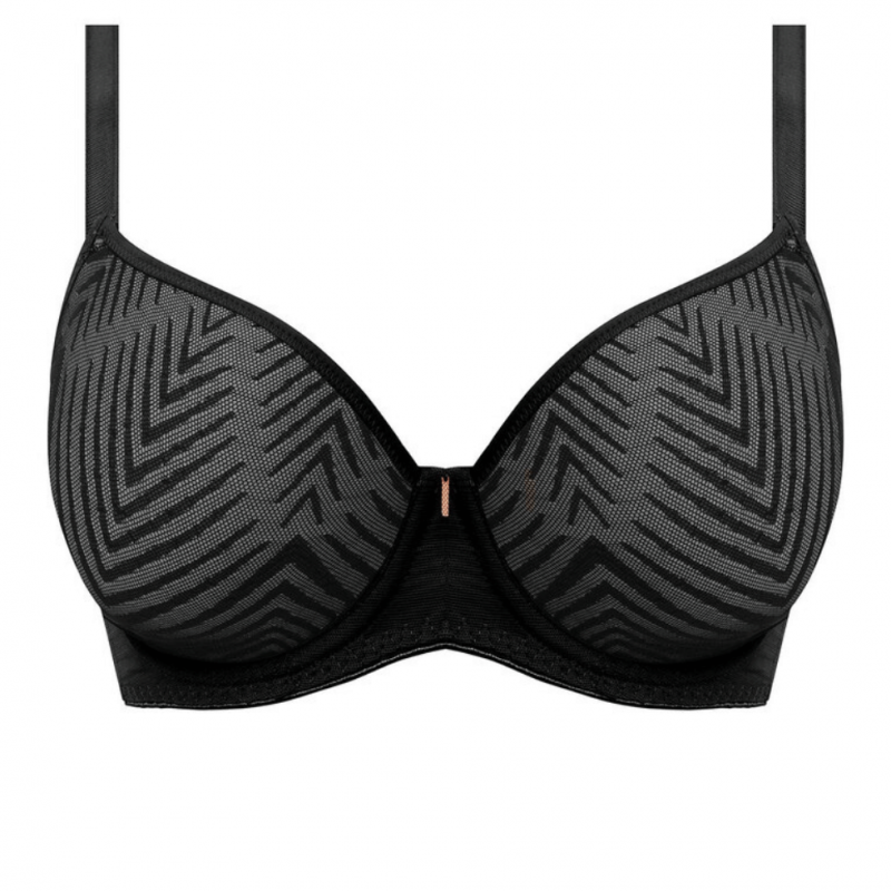 FL-AA401131BLK - Reggiseno scollato preformato Tailored con ferretto - nero