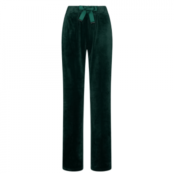 PA-181252-228-1 - Tuta Pigiama due pezzi manica lunga in Velours - dark green