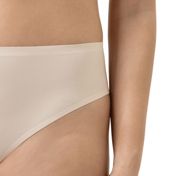 MEY-1120055-703- Perizoma vita alta serie Simply Better Invisible in modal - bialy