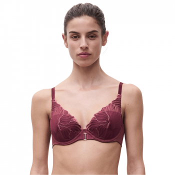 CL-C15YNA-B02- Reggiseno coque plunge Legend con ferretto - Sienna guava