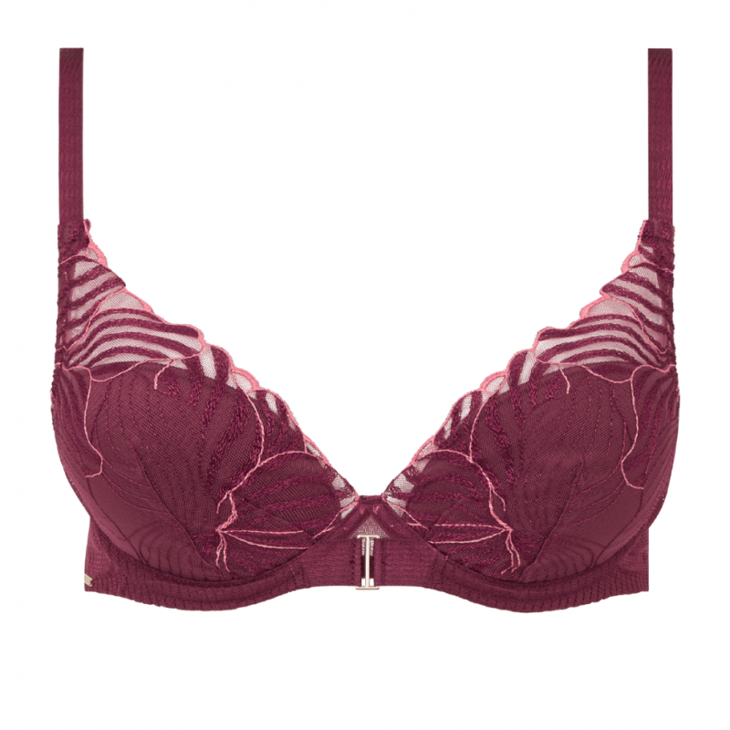 CL-C15YNA-B02- Reggiseno coque plunge Legend con ferretto - Sienna guava