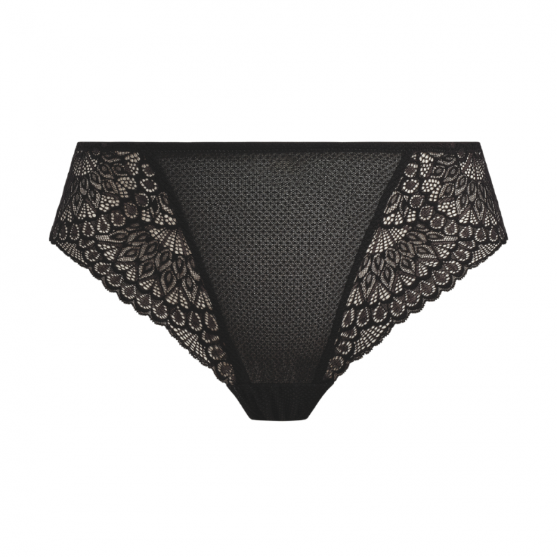 EL-EL303370BLK- Perizoma Tiernie con pizzo  - nero